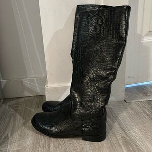 Raid, black knee boots. Size 7.5